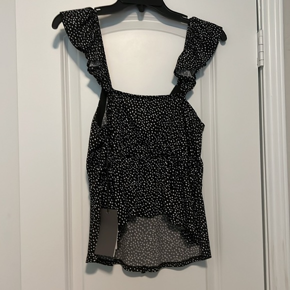 Women’s black and white polka dot blouse new with tags size M - Picture 5 of 5